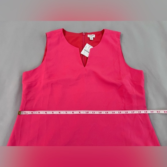 J Crew Resume Dress Linen Blend Pink  Sheath Mini Office Work‎ Sz 14 NWT - Picture 6 of 11